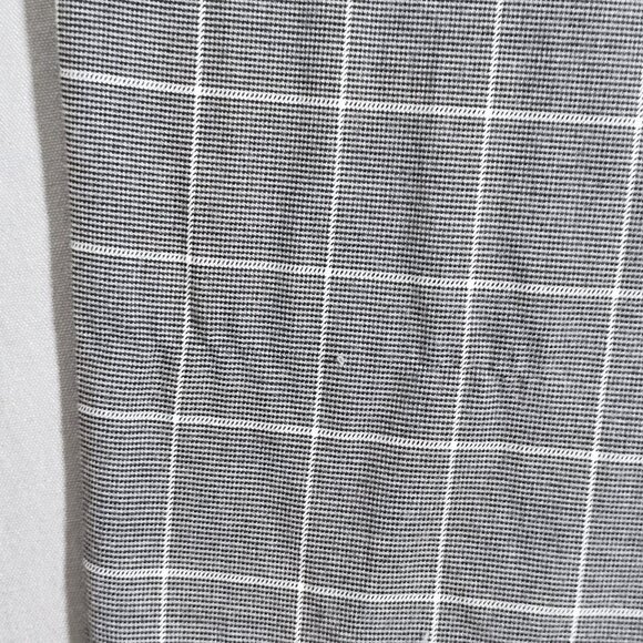 Anne Klein elastic waist pull on pants women's size XL grey chequered baggy - Picture 9 of 14